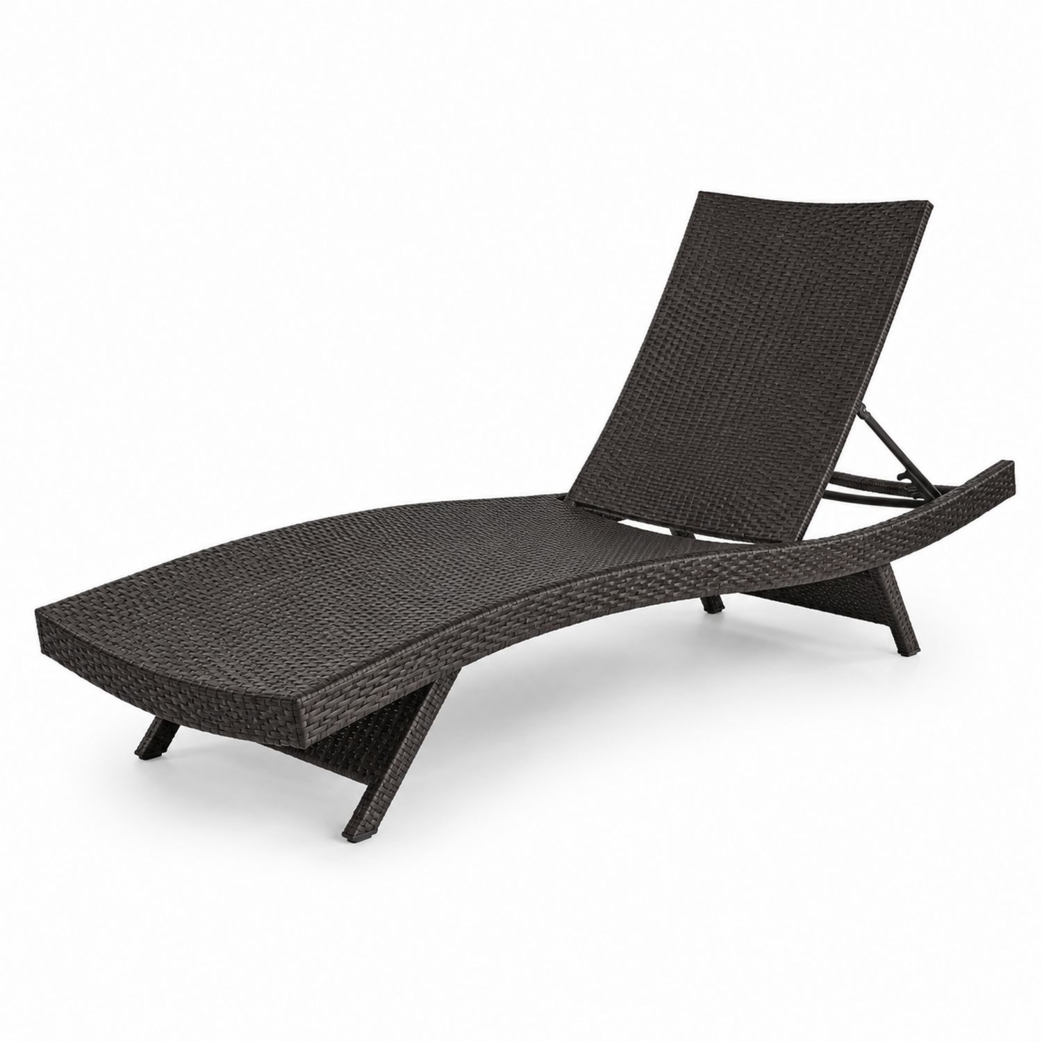 Lettino Prendisole in Rattan Marrone