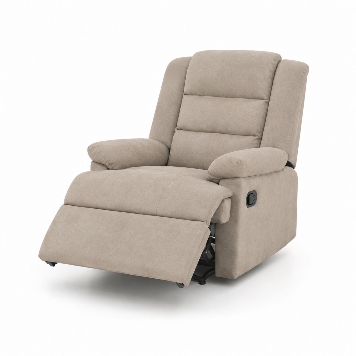 Poltrona reclinabile in tessuto beige