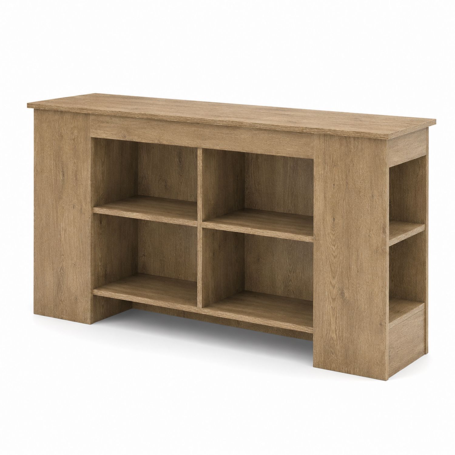 Consolle in Legno con Ripiani Multipli 120x30x80 cm