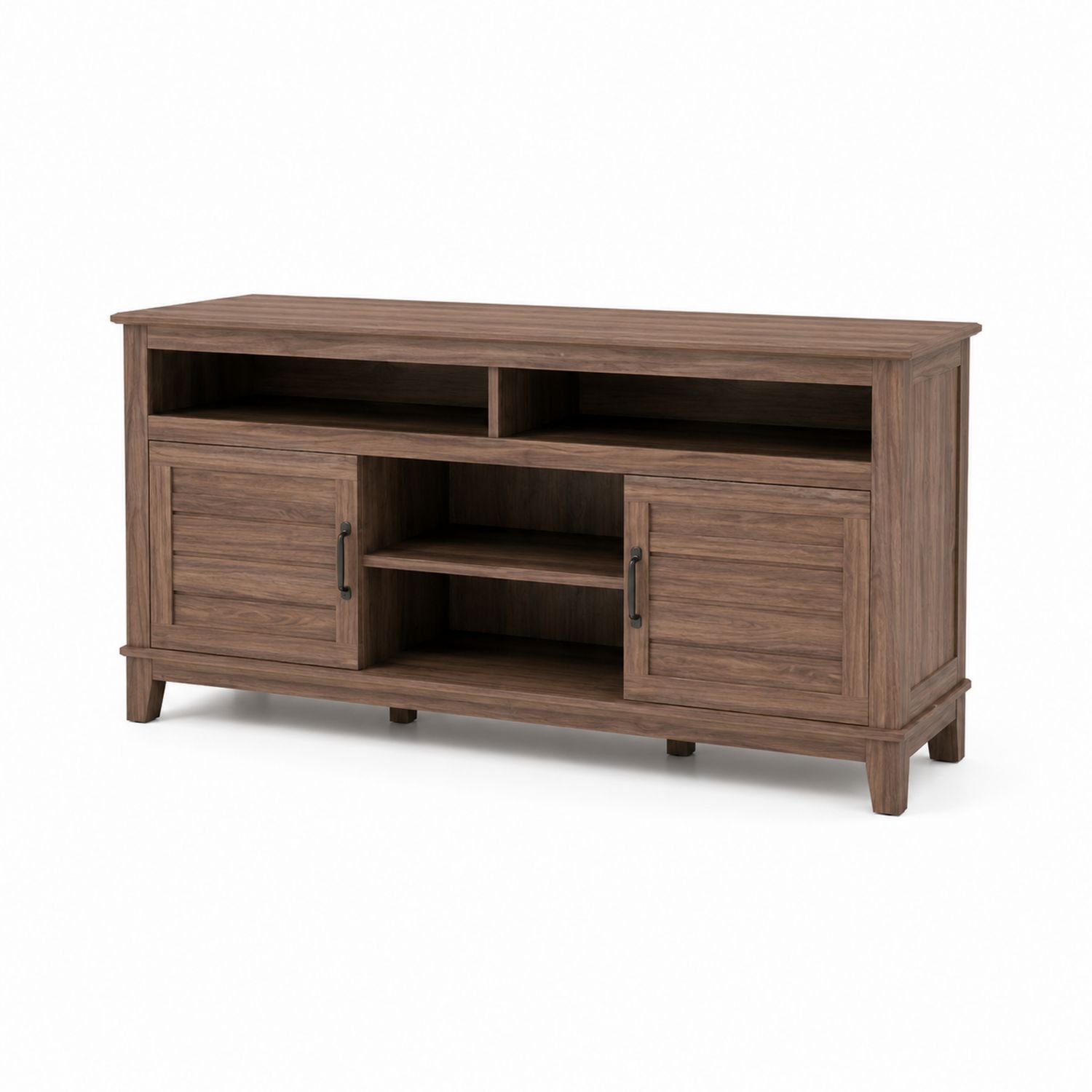 Mobile TV in legno di pino laminato marrone