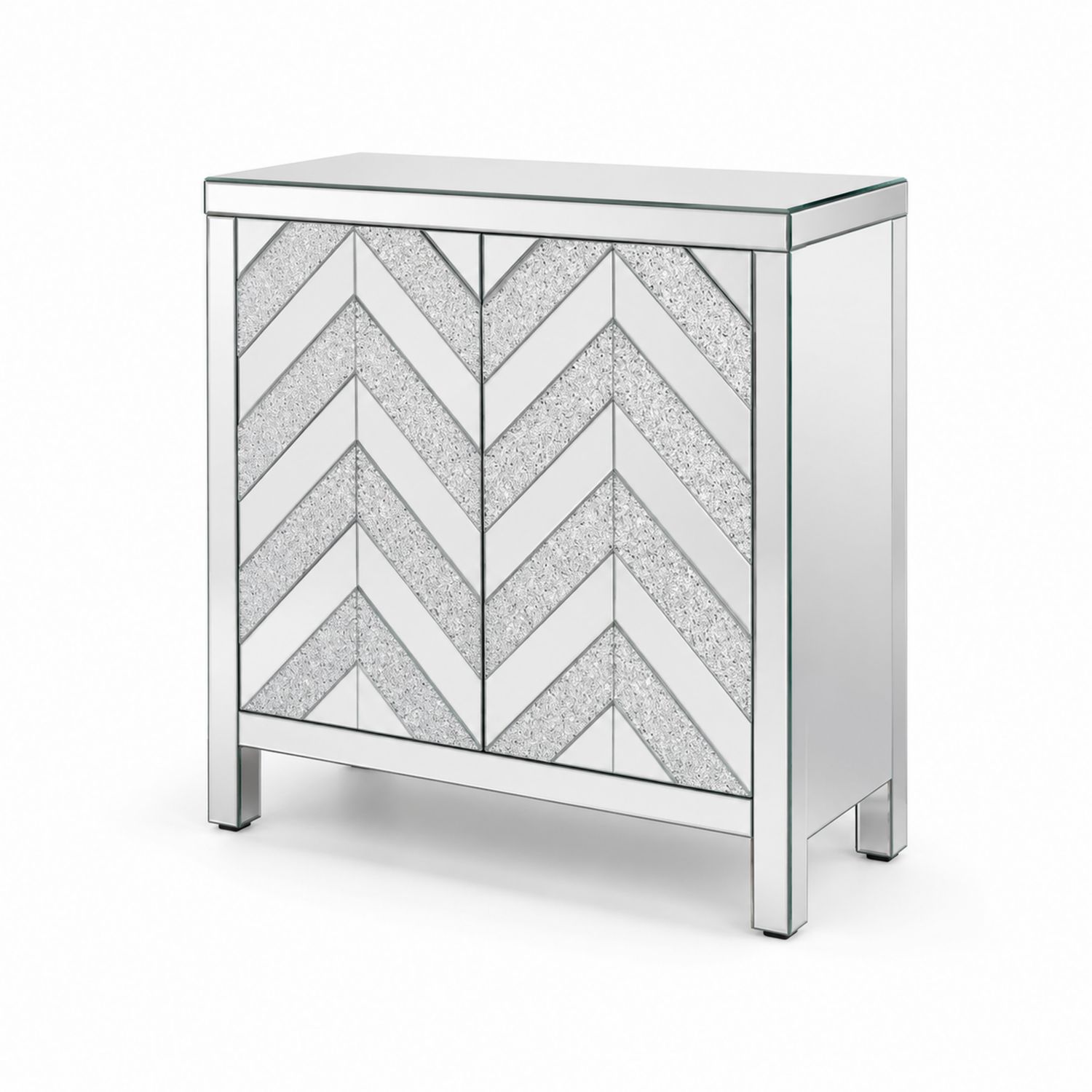 Credenza in Vetro Zigzag 100x40x80 cm