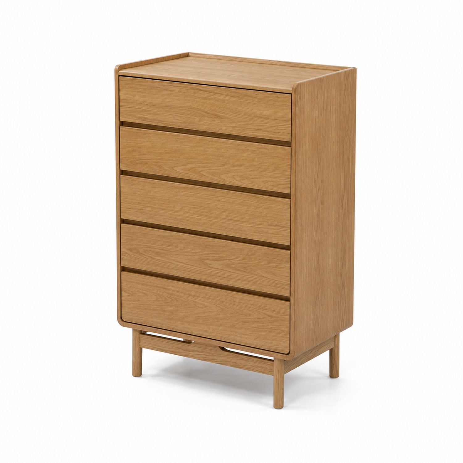 Cassettiera in legno 5 cassetti 78x40x100 cm