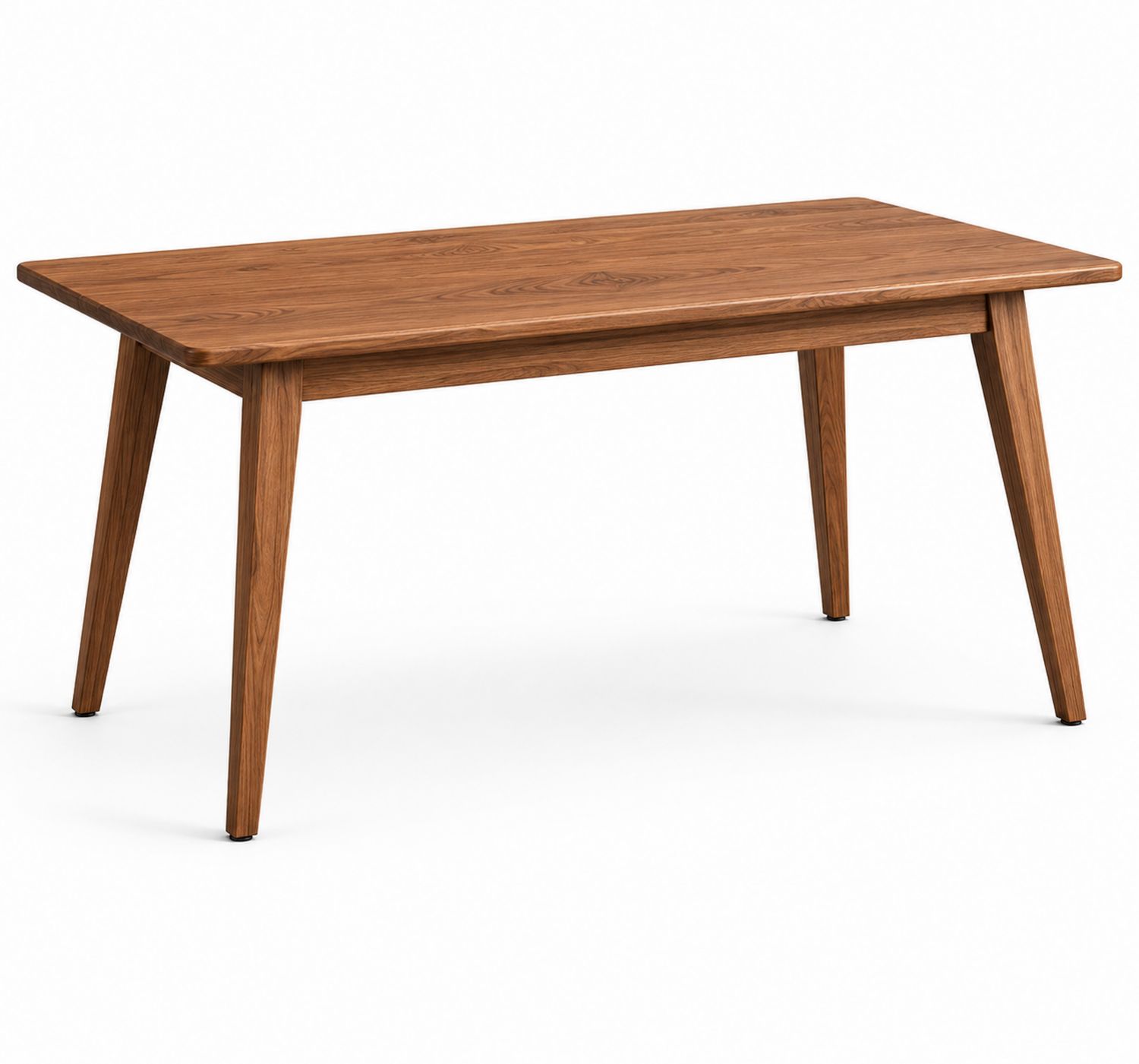 Tavolo da pranzo rettangolare in legno di quercia 150x90x75 cm Marrone