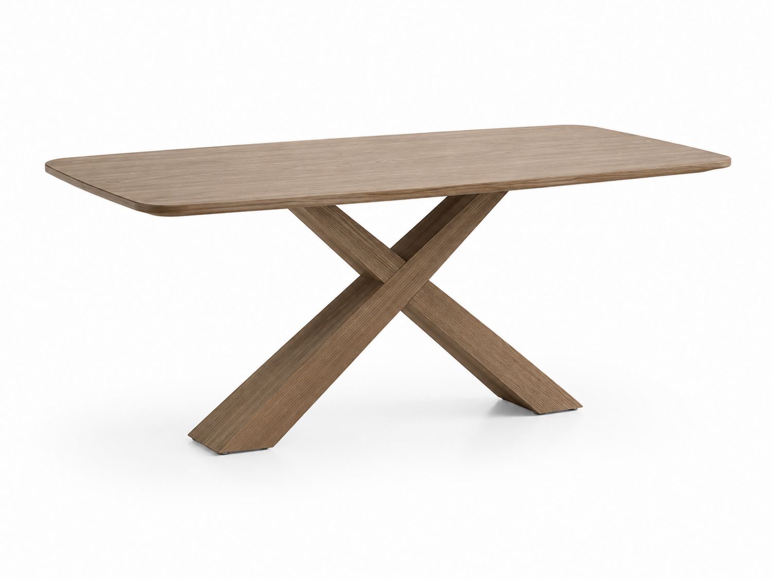 Tavolo da pranzo rettangolare in legno di rovere 180x90 cm