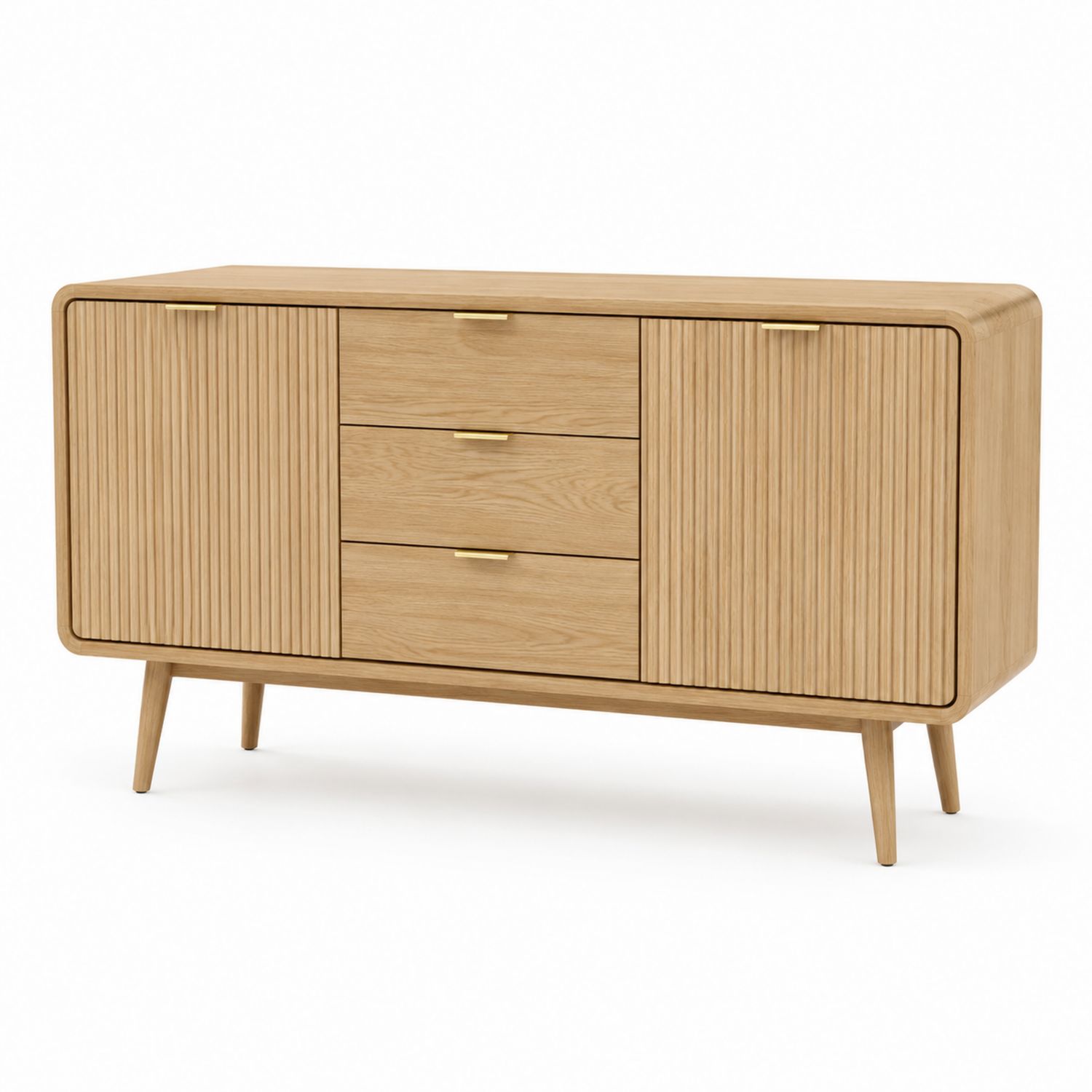 Credenza in legno con ante e cassetti