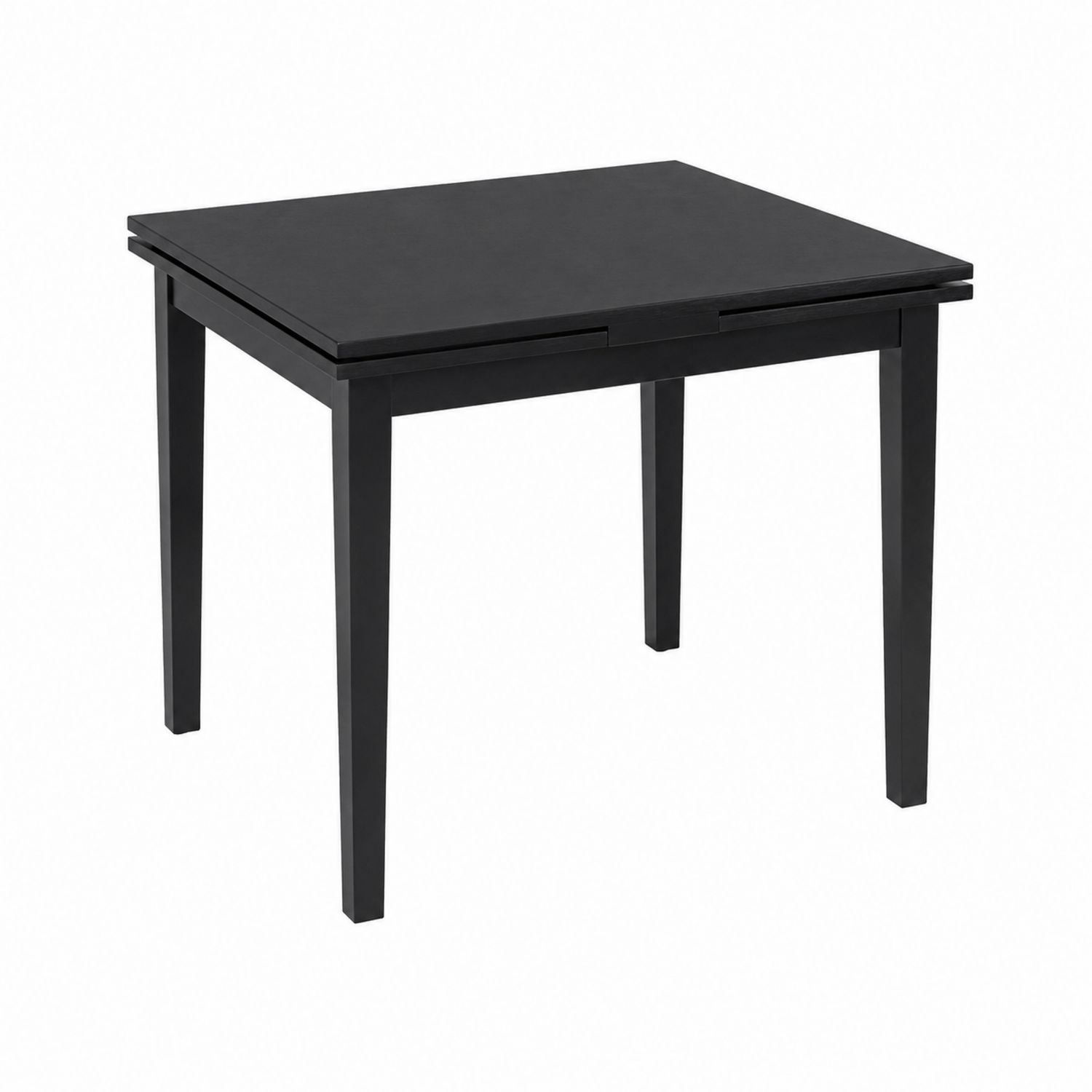Tavolo da pranzo quadrato nero in legno ingegnerizzato 80x80 cm