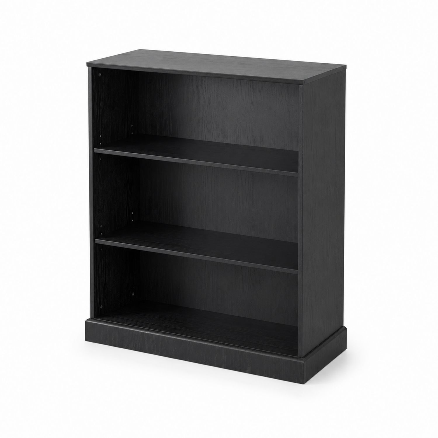Scaffale in MDF con 3 ripiani Nero 60x30x90 cm