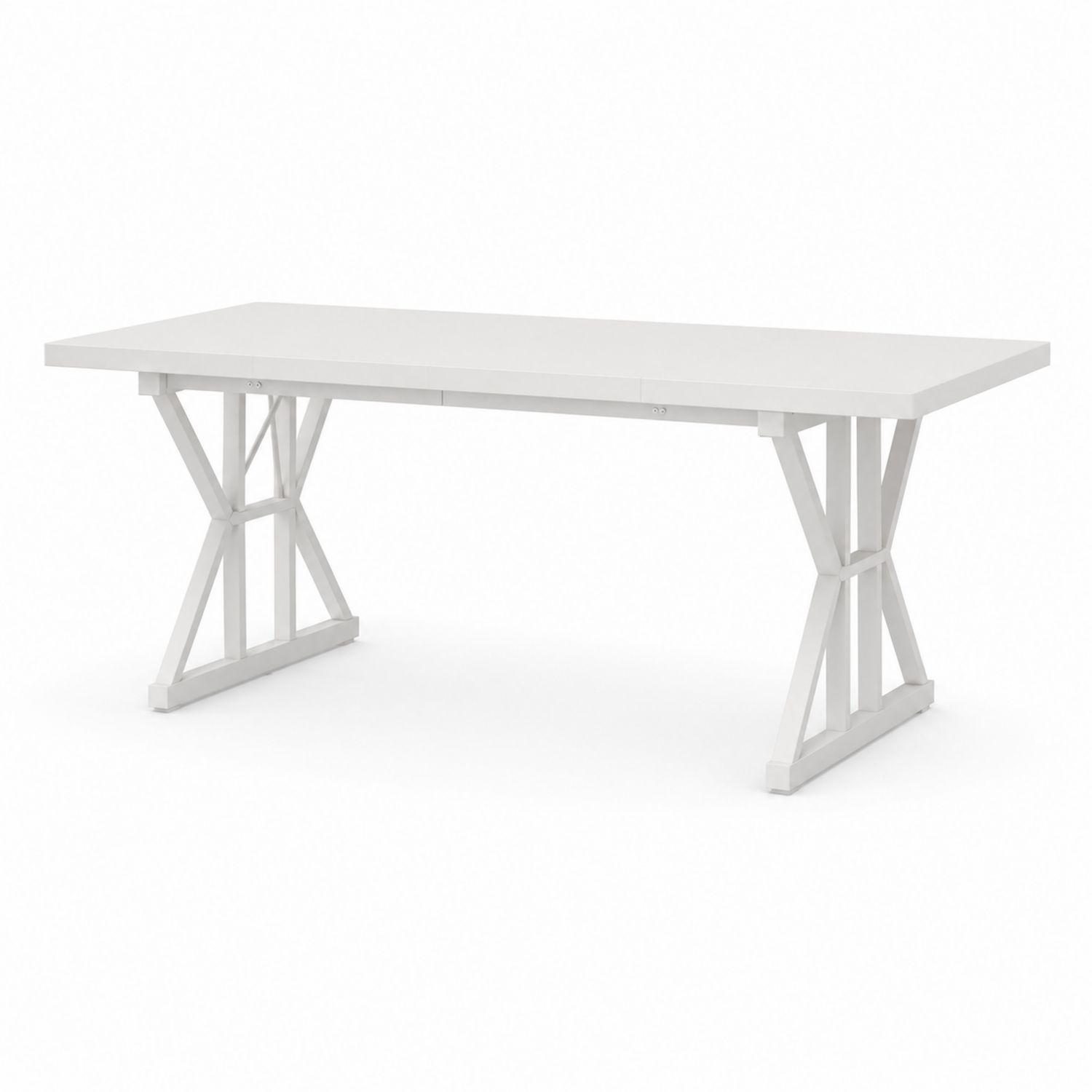 Tavolo da pranzo rettangolare MDF bianco 200x100x75 cm