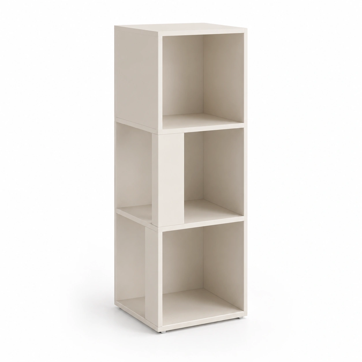 Estanteria vertical de tres niveles abierta-woodlyo
