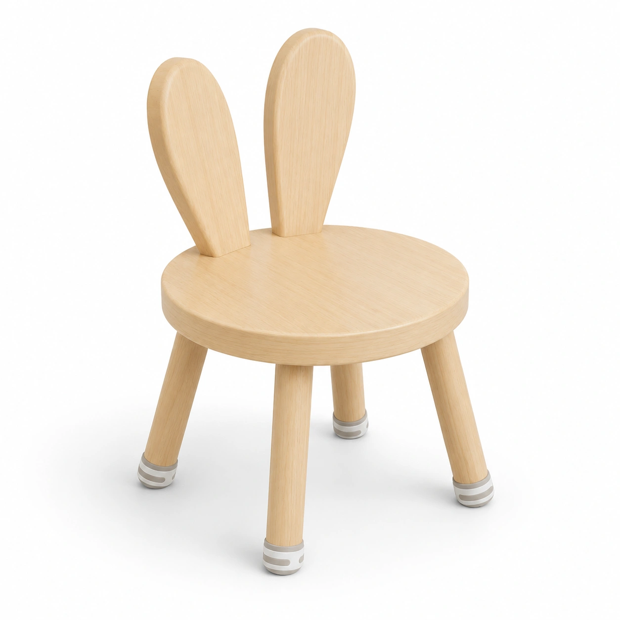 Silla infantil con orejas de conejo y patas antideslizantes-woodlyo