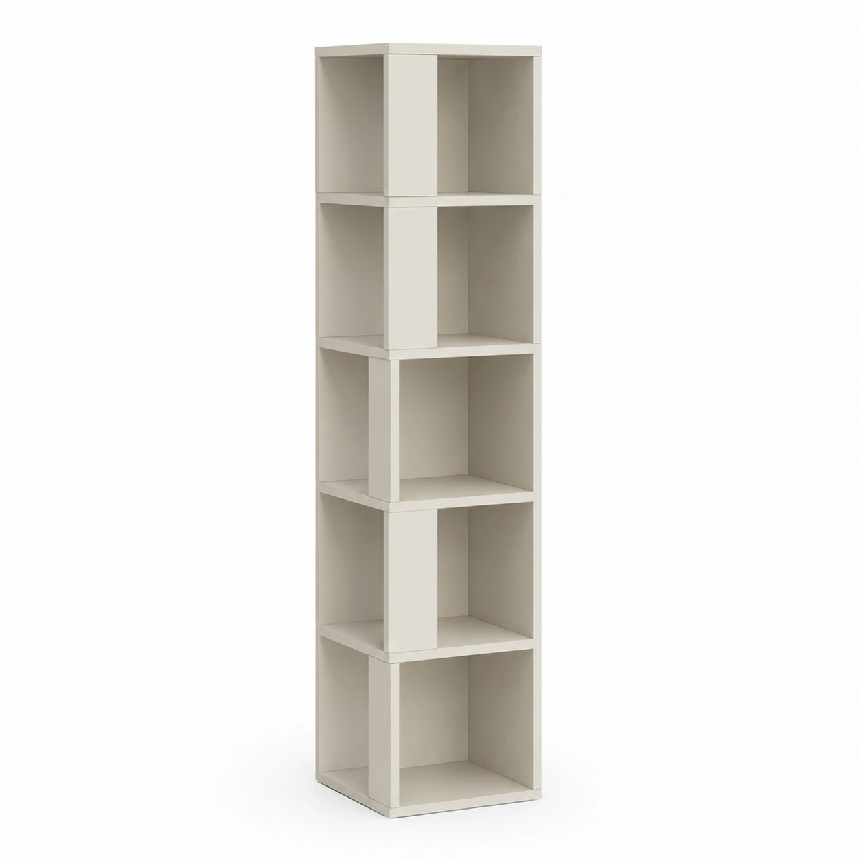 Estanteria vertical de 5 niveles blanca-woodlyo