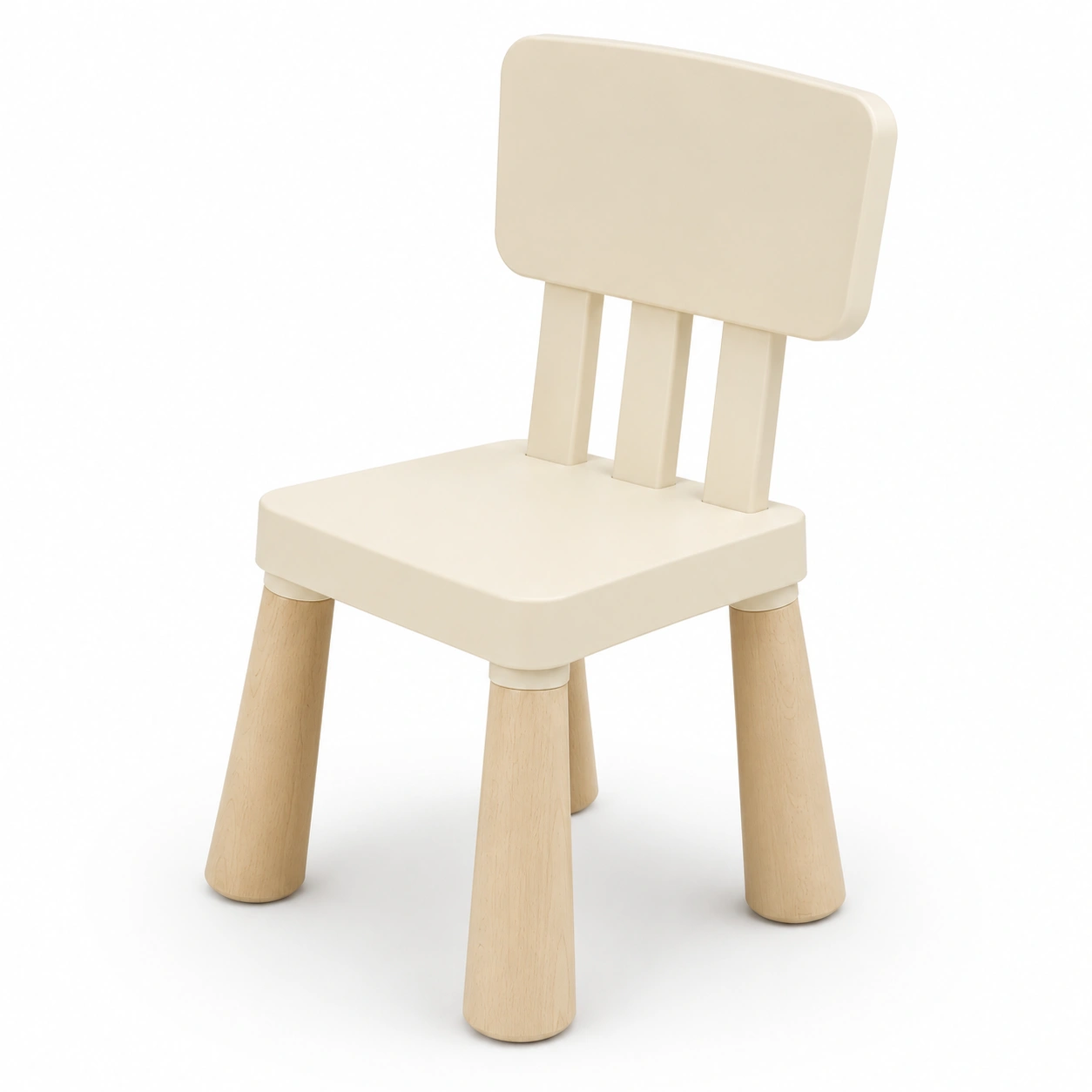 Silla infantil color beige-woodlyo