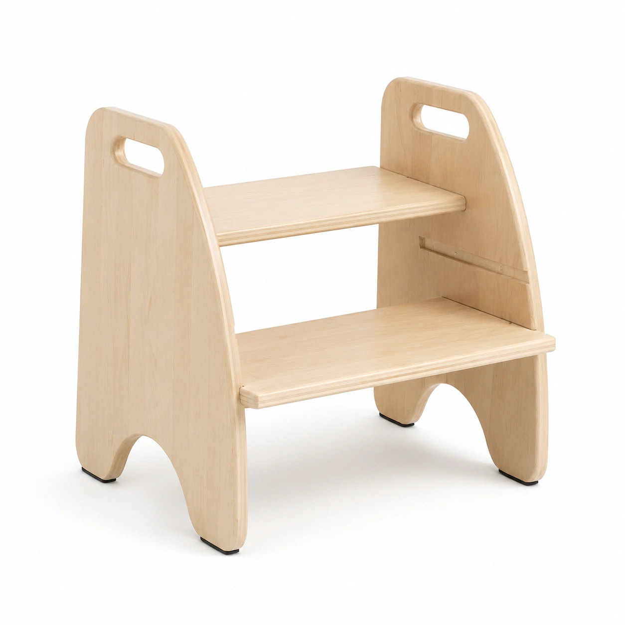 Escalon doble infantil de madera natural-woodlyo