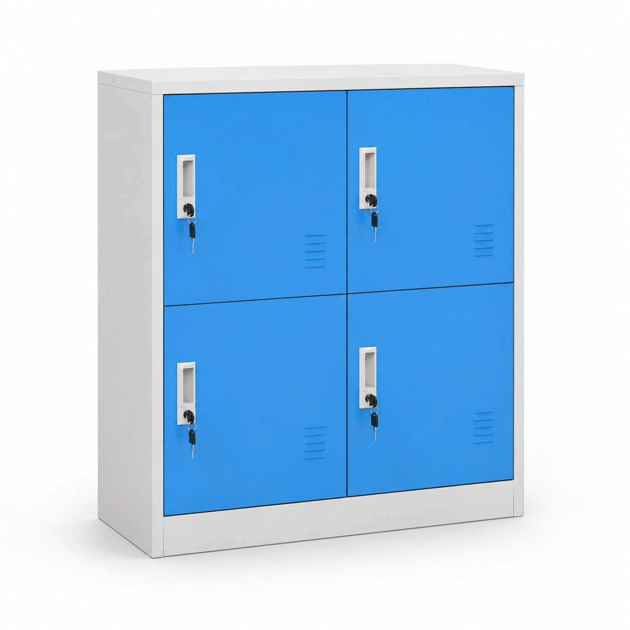 Armario metalico 4 puertas azul-woodlyo