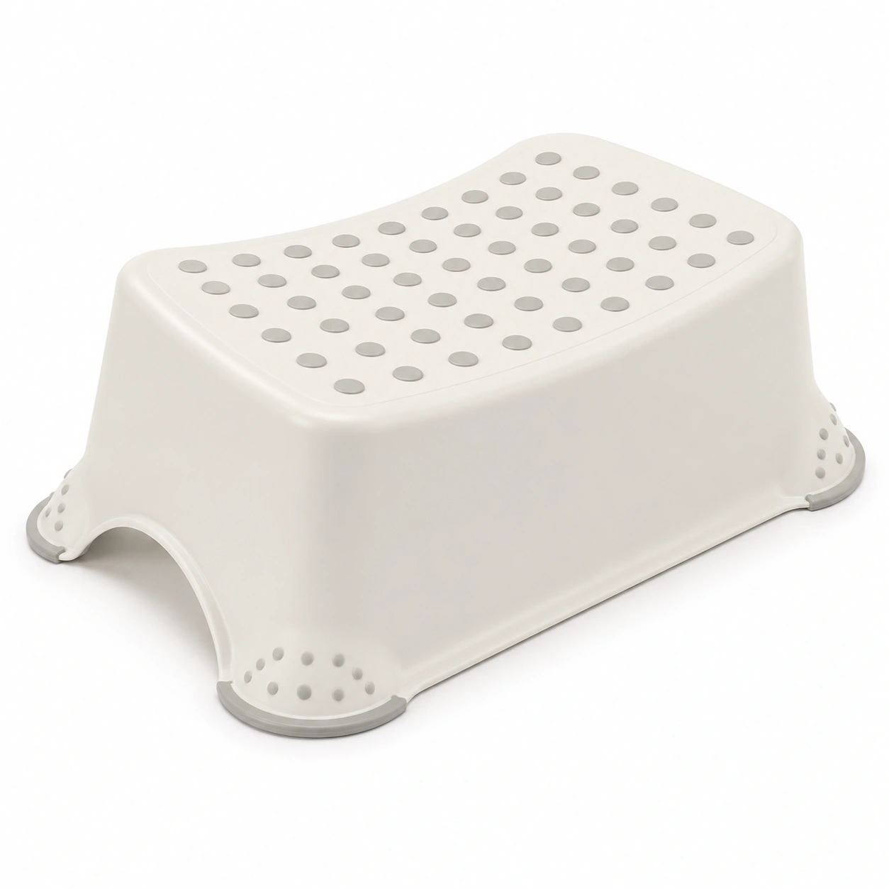 Taburete infantil antideslizante plastico color beige-woodlyo