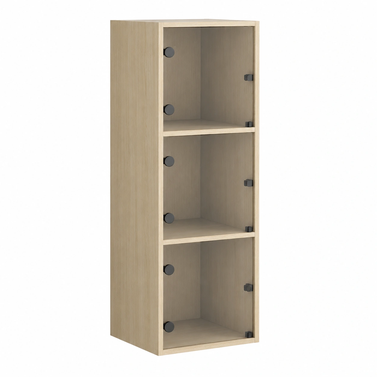 Vitrina compacta de 3 compartimentos-woodlyo