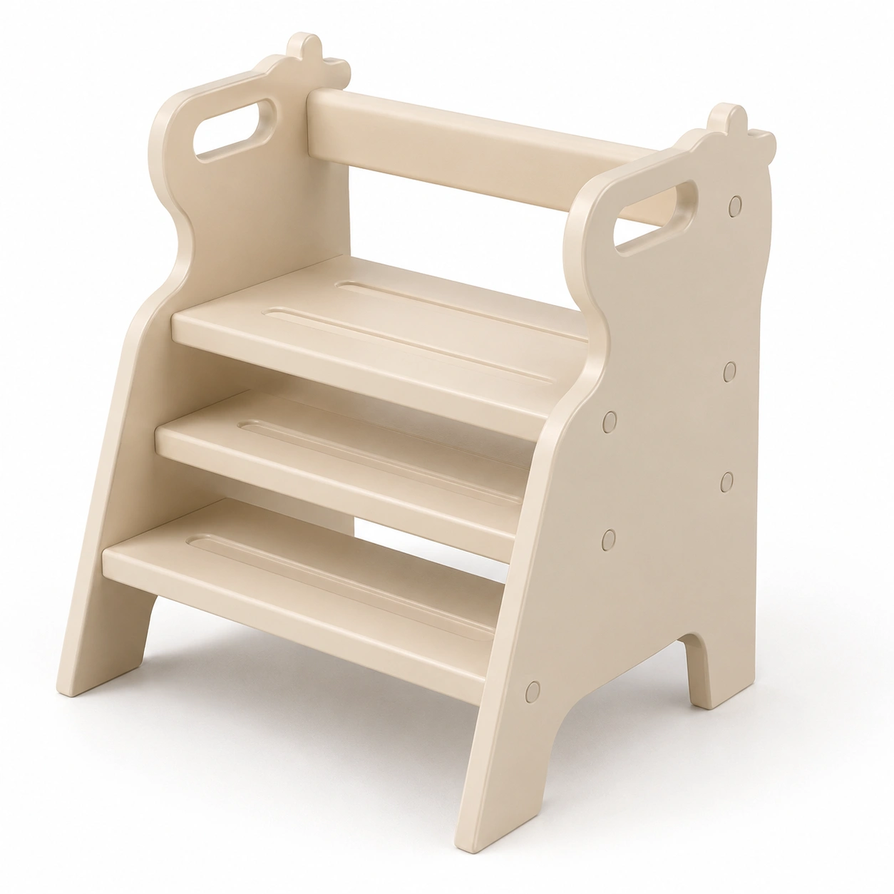 Escalera infantil de tres niveles color beige-woodlyo