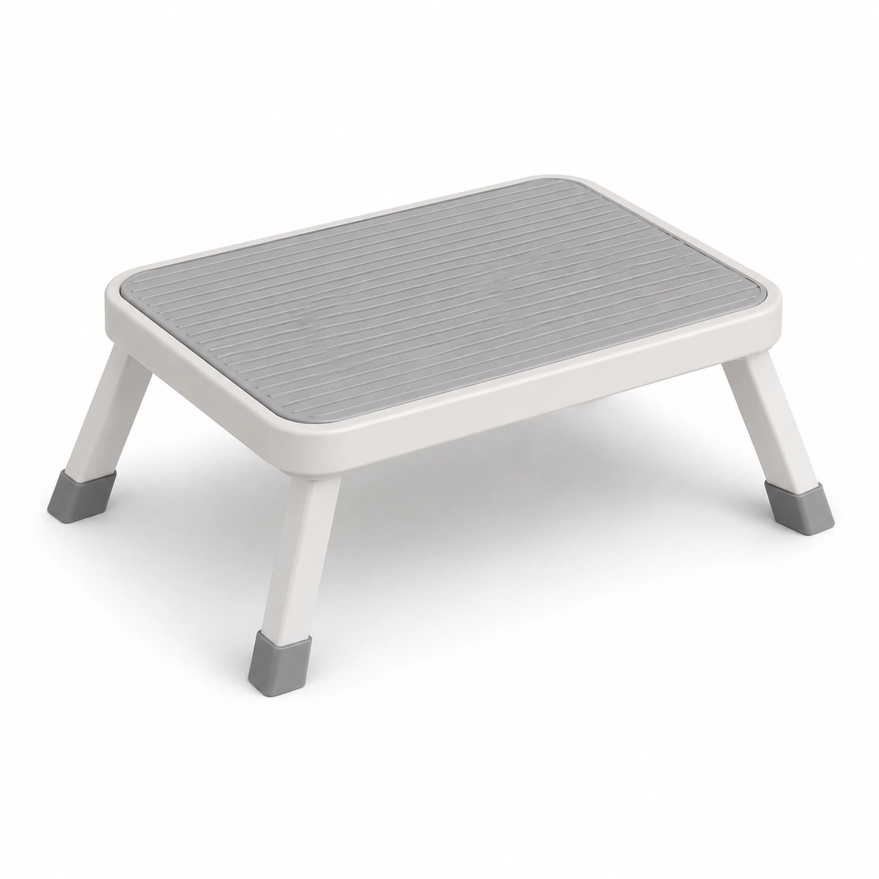 Plataforma infantil antideslizante blanco gris-woodlyo