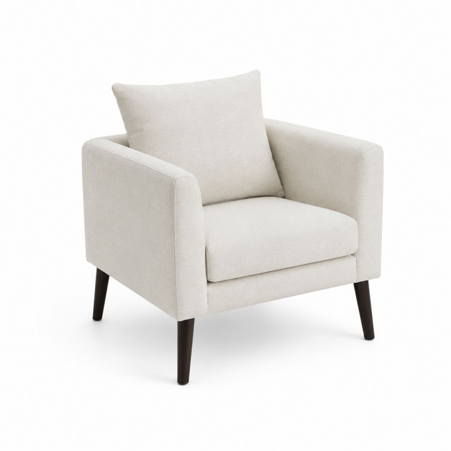 Polstersessel mit Armlehnen Creme 75 cm x 80 cm x 75 cm