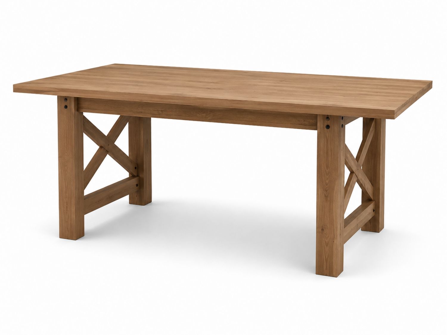 Mesa de comedor de madera de roble 200x100x75 cm