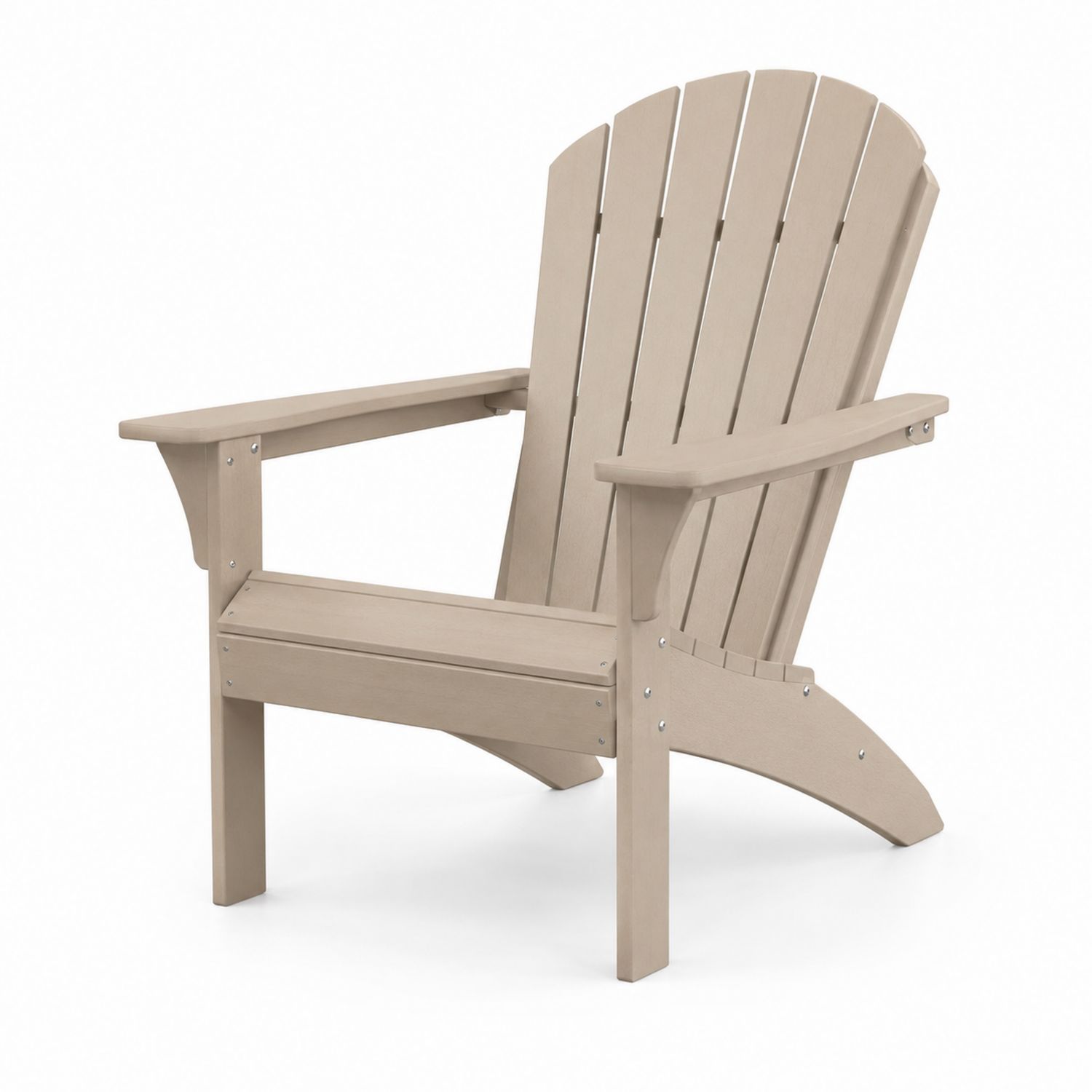 Silla de exterior de madera beige 75x85x90 cm
