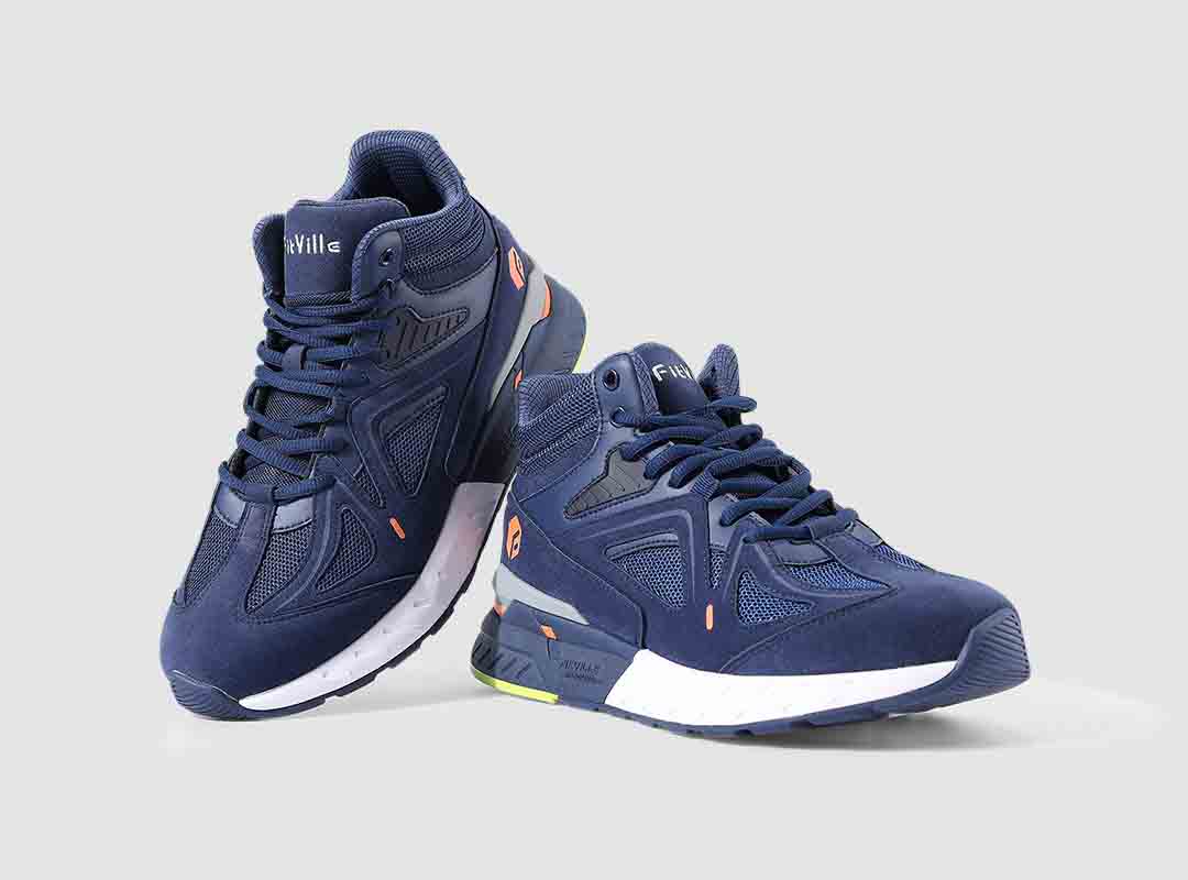 FitVille Men's High - top Rebound Core Walking Shoes V4 - 8