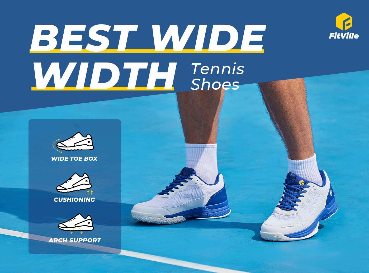 FitVille Men's Court Tennis Amadeus V2 - 4