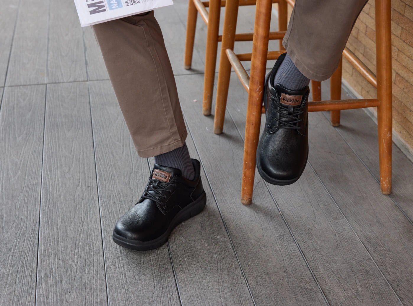 FitVille Men's EasyWalk Slip - On Dress Shoes V2 - 2