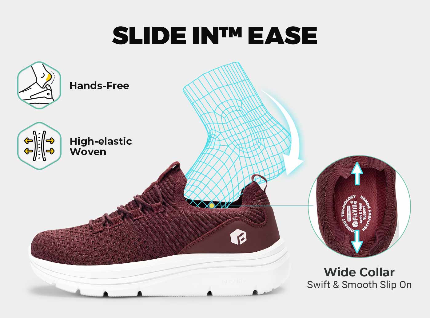 FitVille Women's Cloud Wanderer V15 - 3
