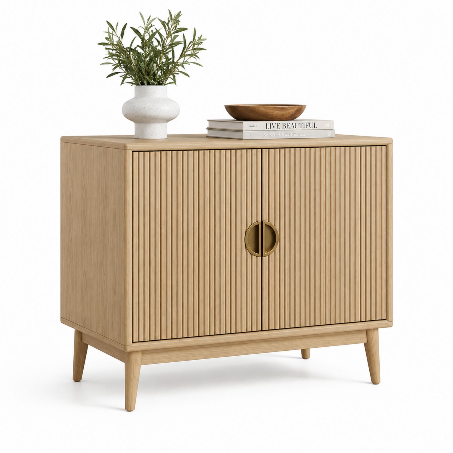Aparador de Madera de Roble 80x40x80 cm