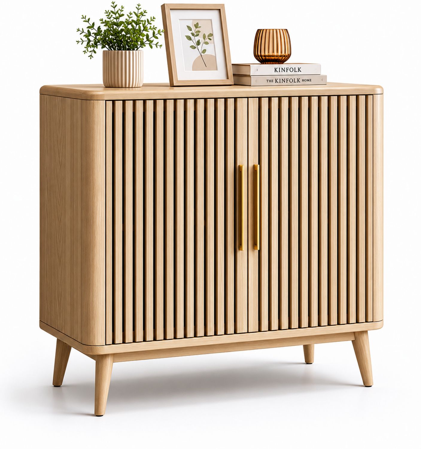 Aparador de Madera de Roble con Puertas