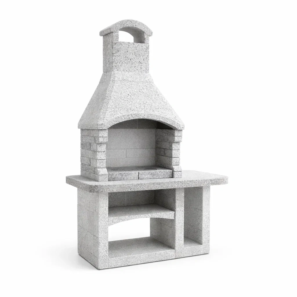 Barbecue in Pietra con Camino-DREAMCOMFORTNOOK