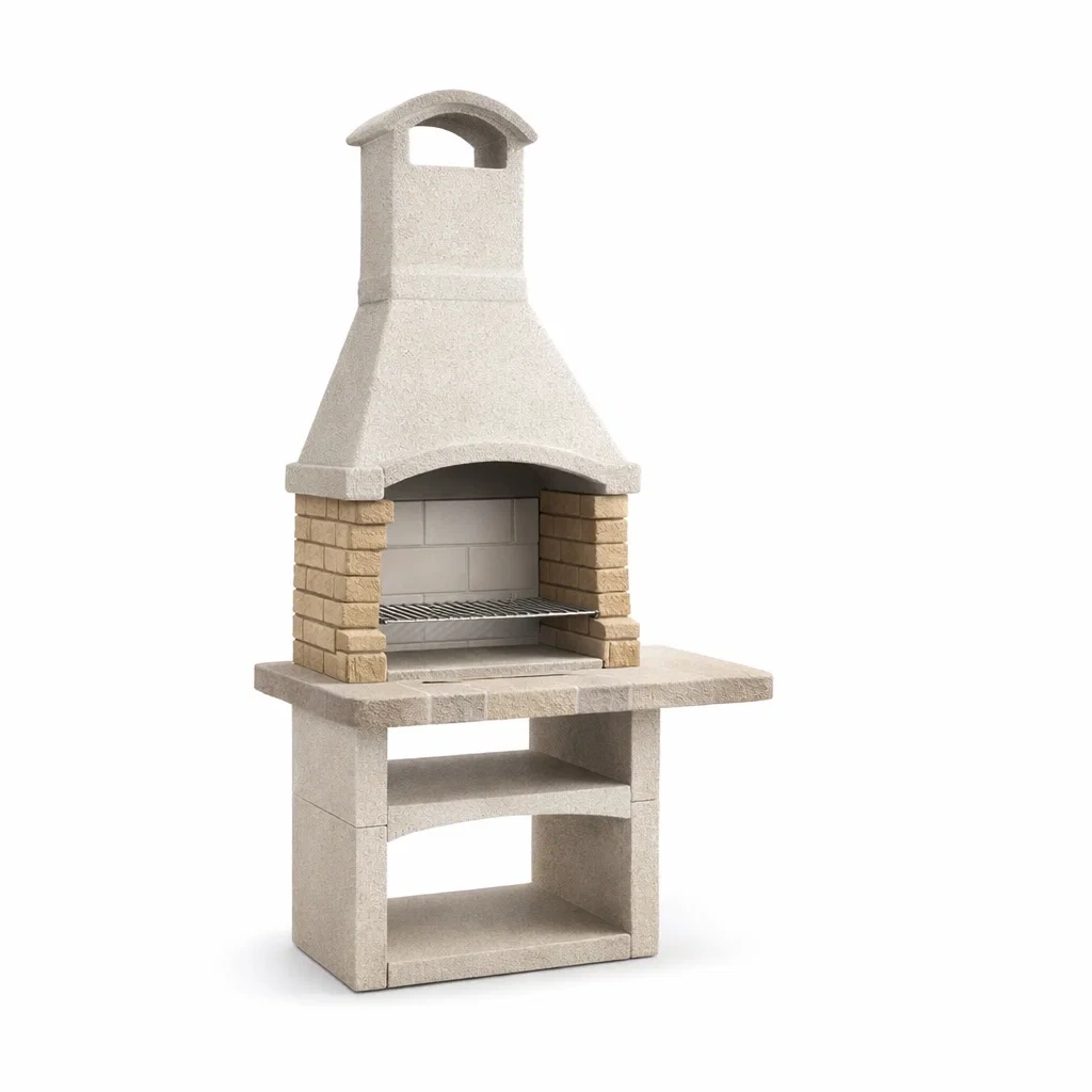 Barbecue per Esterno in Cemento e Mattoni-DREAMCOMFORTNOOK