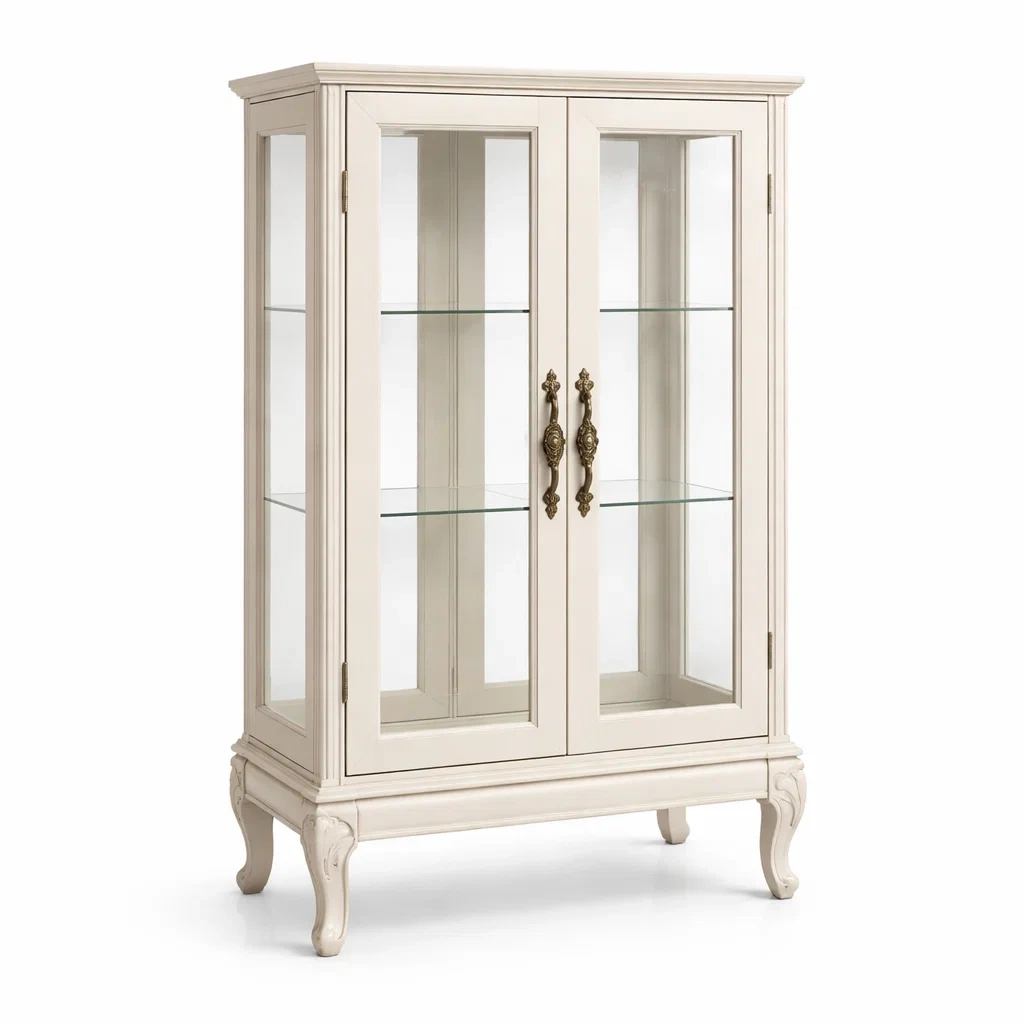 Vetrina in Legno con Vetro Temperato-DREAMCOMFORTNOOK