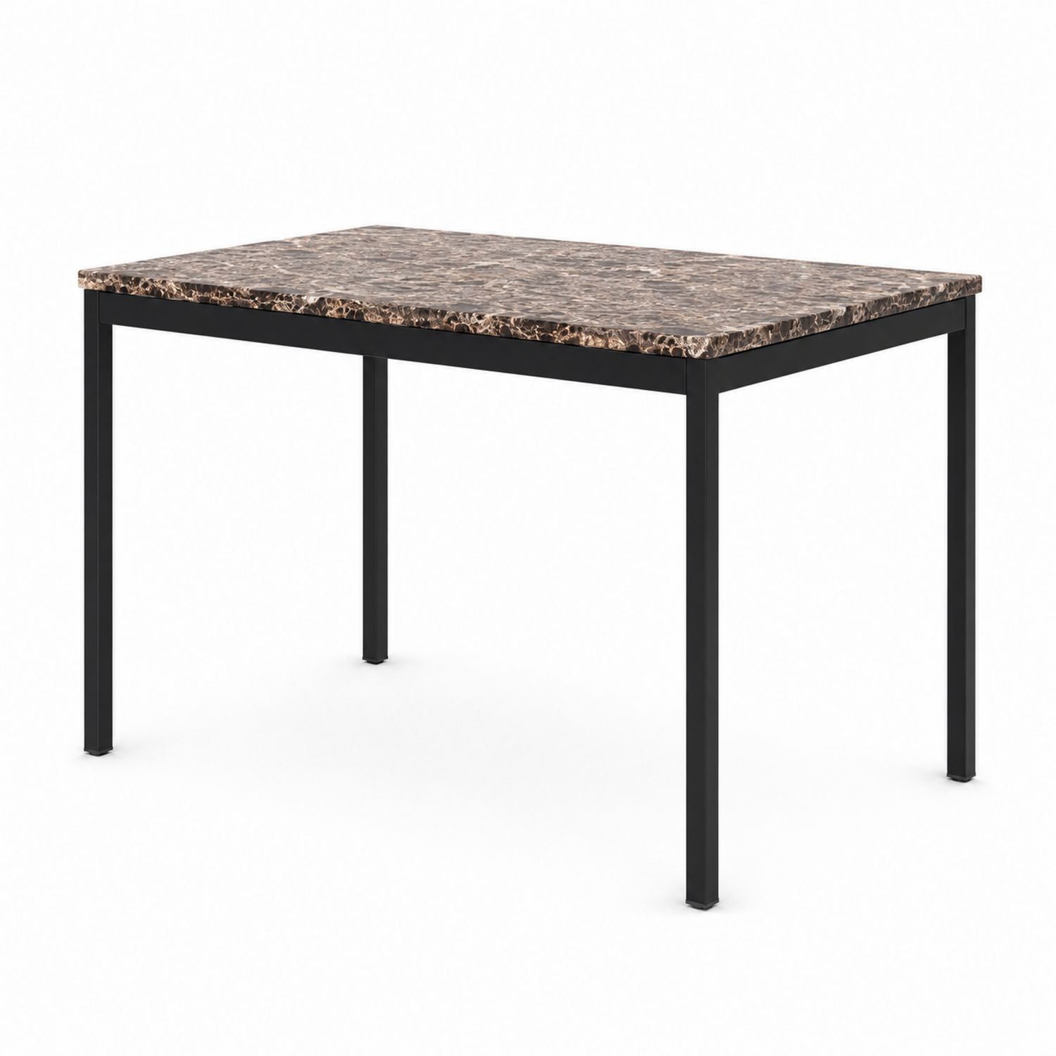 Mesa de comedor de mármol y metal 120x80 cm-luntrivaria