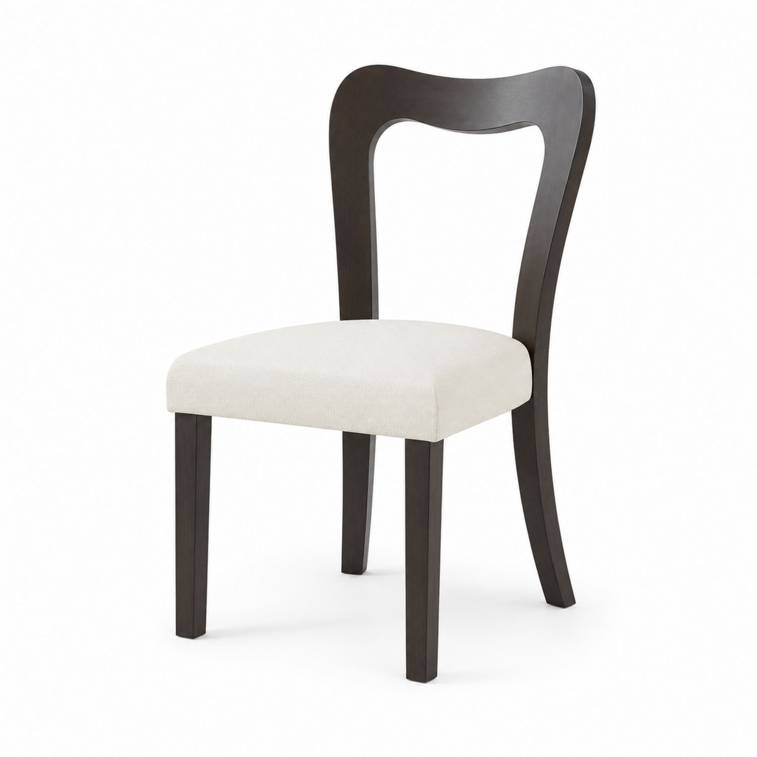 Silla de madera con asiento de poliéster Beige-luntrivaria