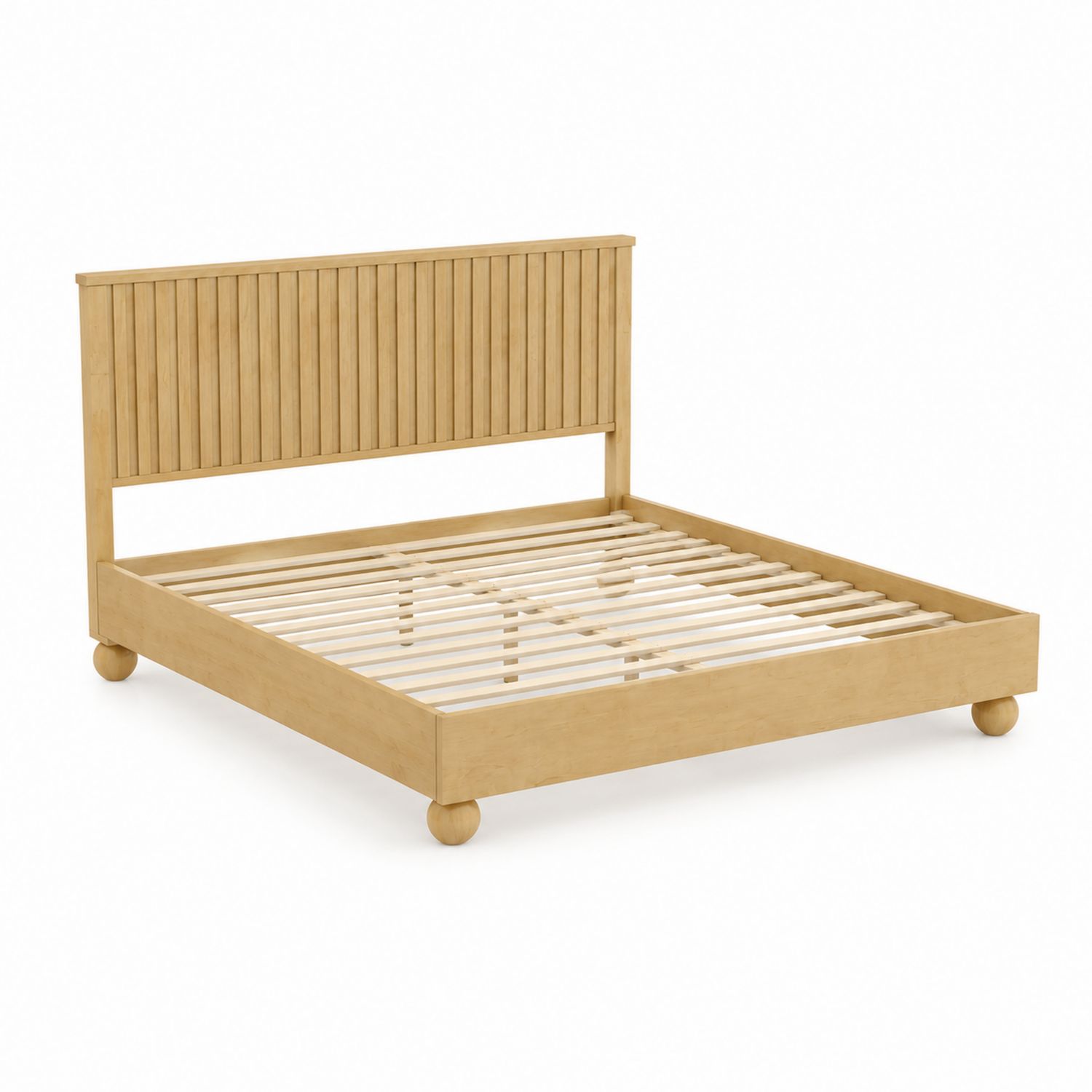 Cama de madera maciza de pino 200x150 cm-luntrivaria