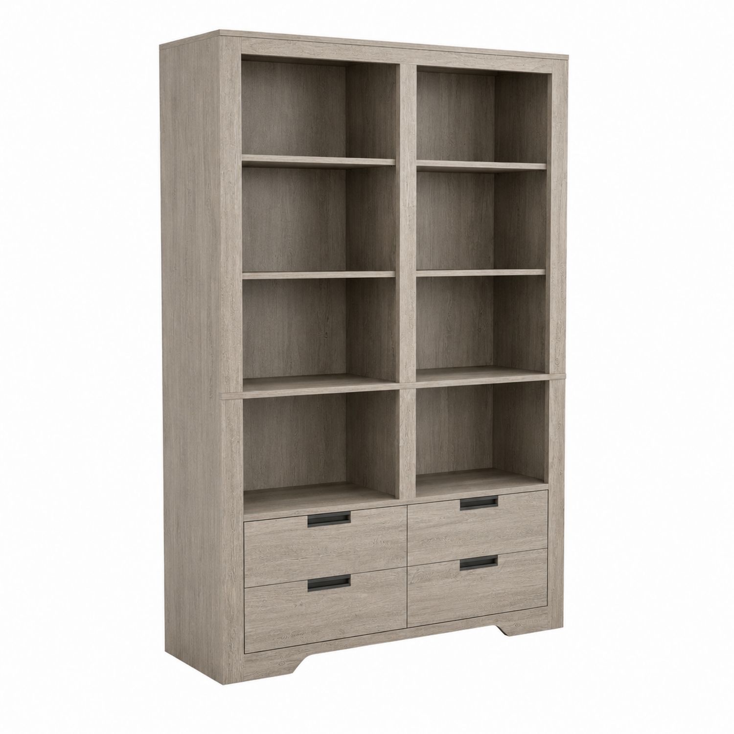Estantería de Madera Aglomerada con Cajones 180x100x30 cm Color Roble-luntrivaria