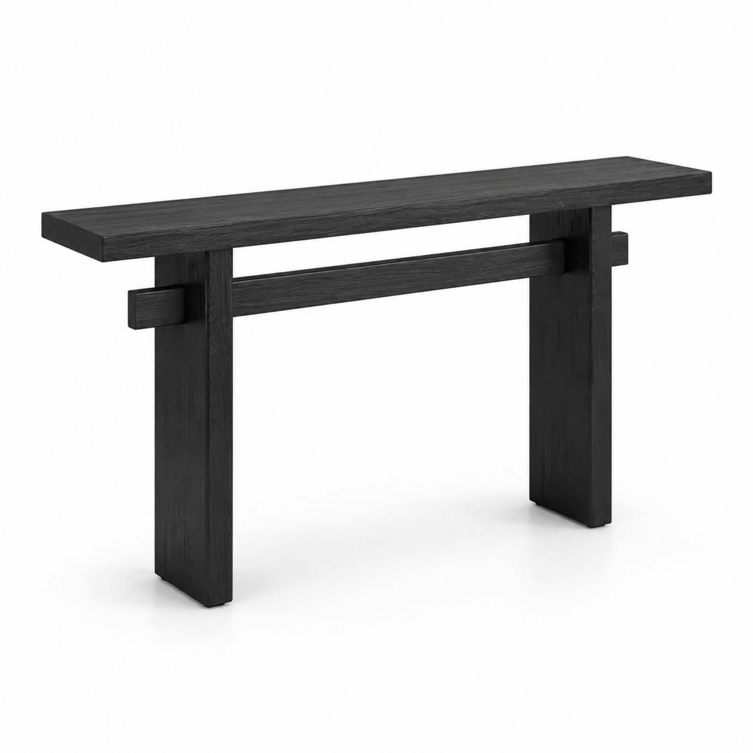 Consola de Madera Negra 120x30x75 cm-luntrivaria