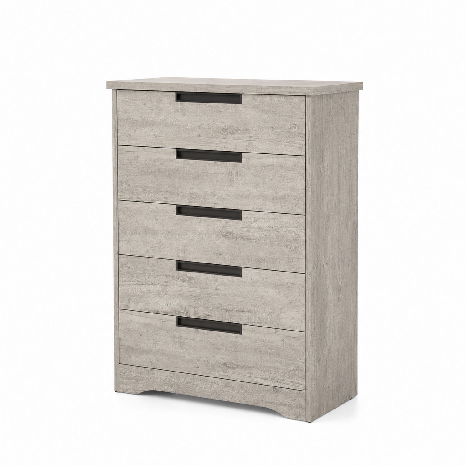 Cajonera de 5 cajones de madera aglomerada gris-luntrivaria