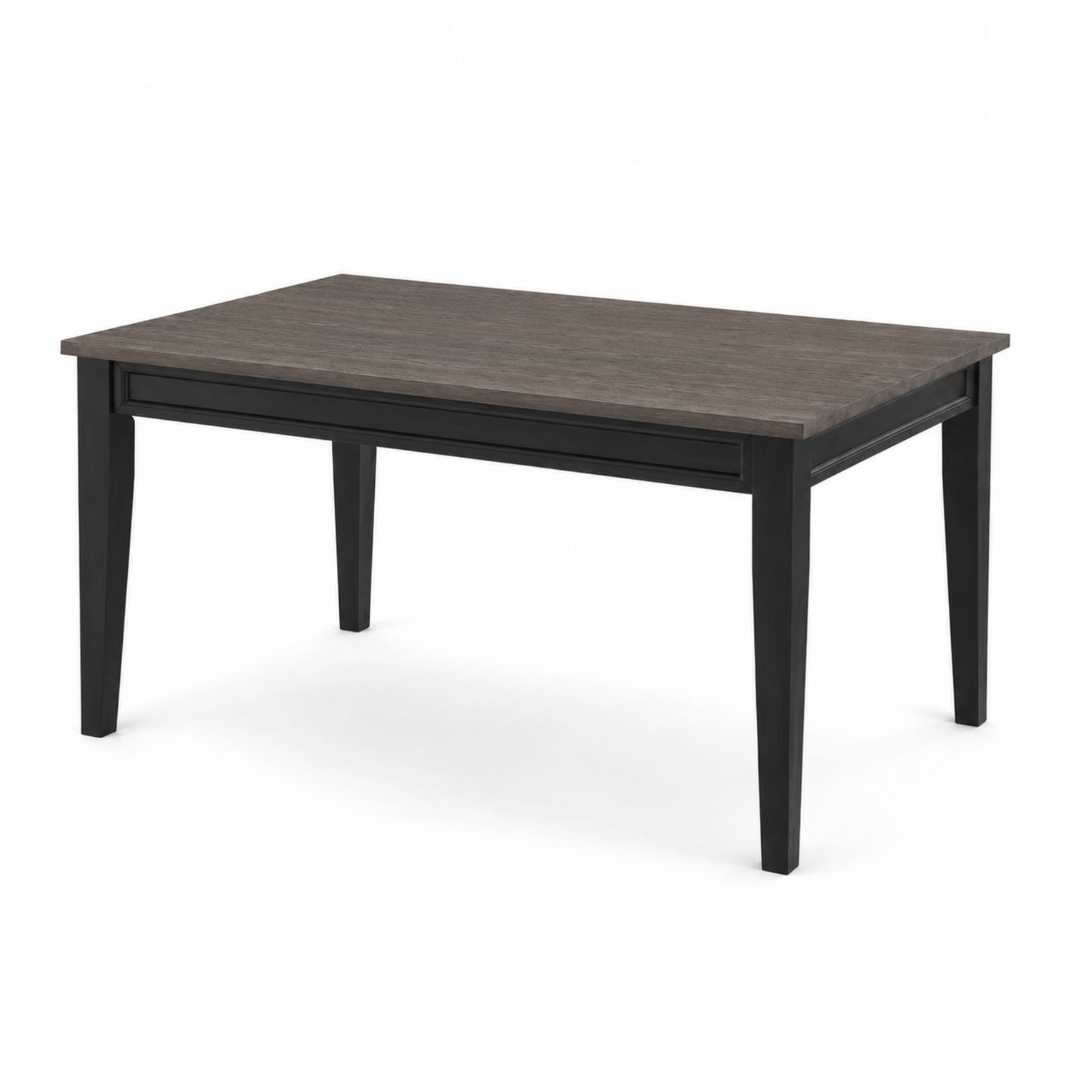 Mesa de comedor de madera 150x90x75 cm Negro/Gris-luntrivaria