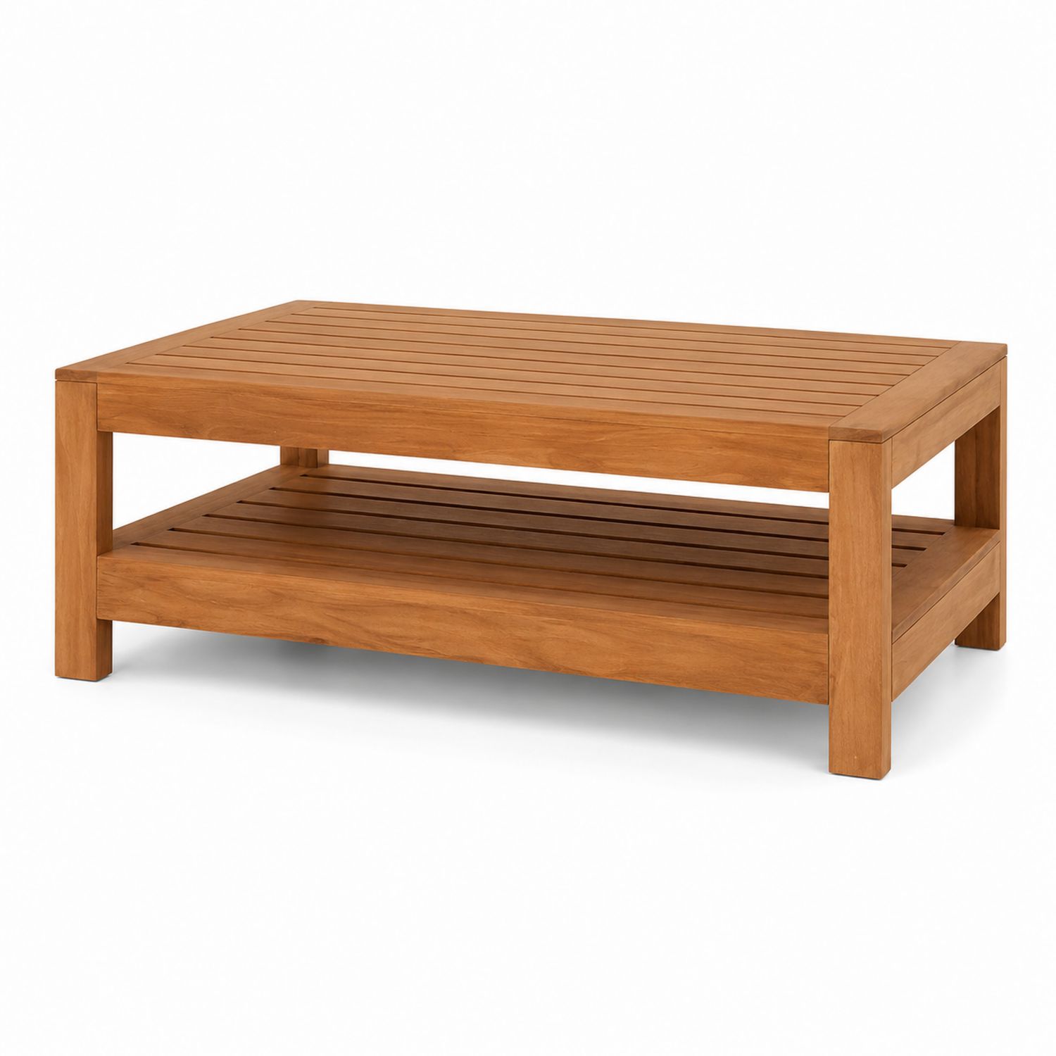 Mesa de centro de madera de teca para exterior-luntrivaria