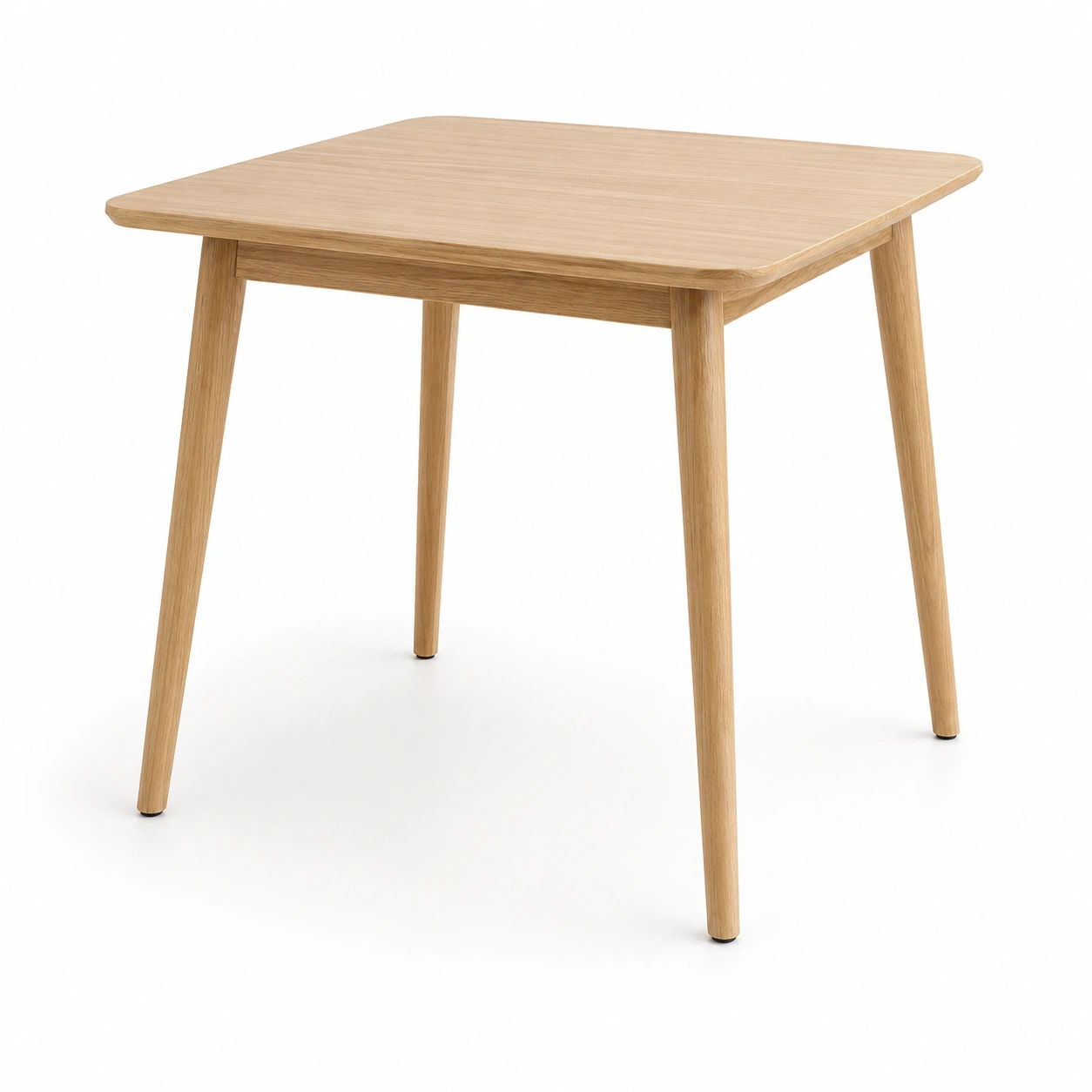 Mesa cuadrada color madera natural-AlveronHome