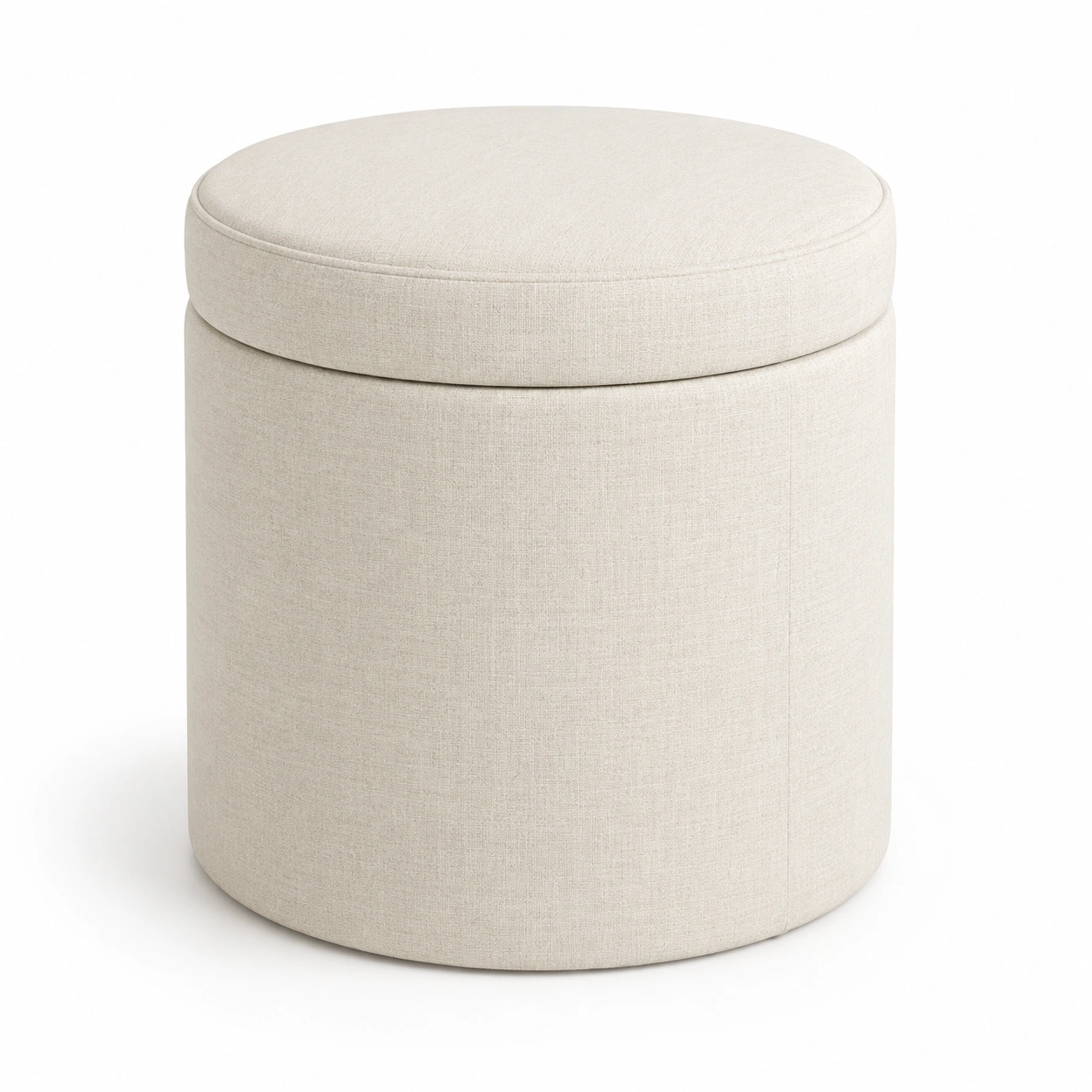 Ottoman cilindrico con compartimento interior-AlveronHome