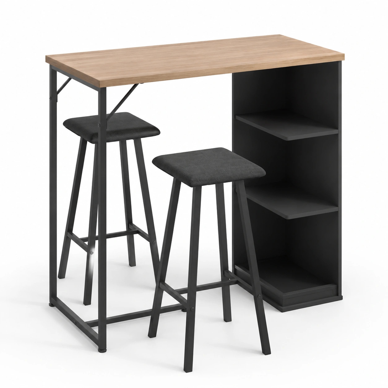 Juego de 3 piezas mesa y sillas de bar-AlveronHome