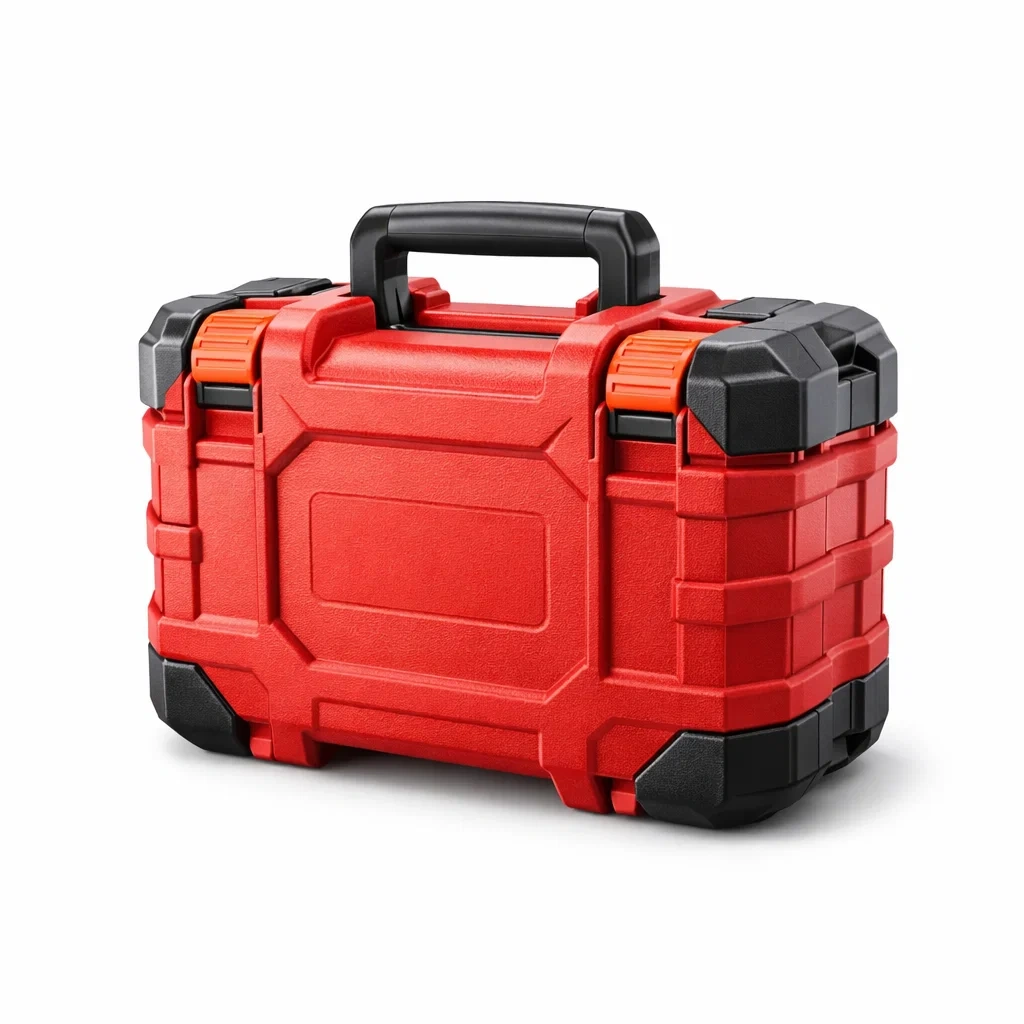 Cassetta degli Attrezzi in Plastica ABS Rosso e Nero-URBANHAVENVIBES