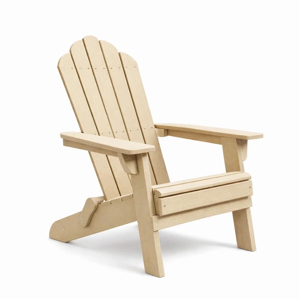 Sedia Adirondack in Legno Composito per Esterni-URBANHAVENVIBES