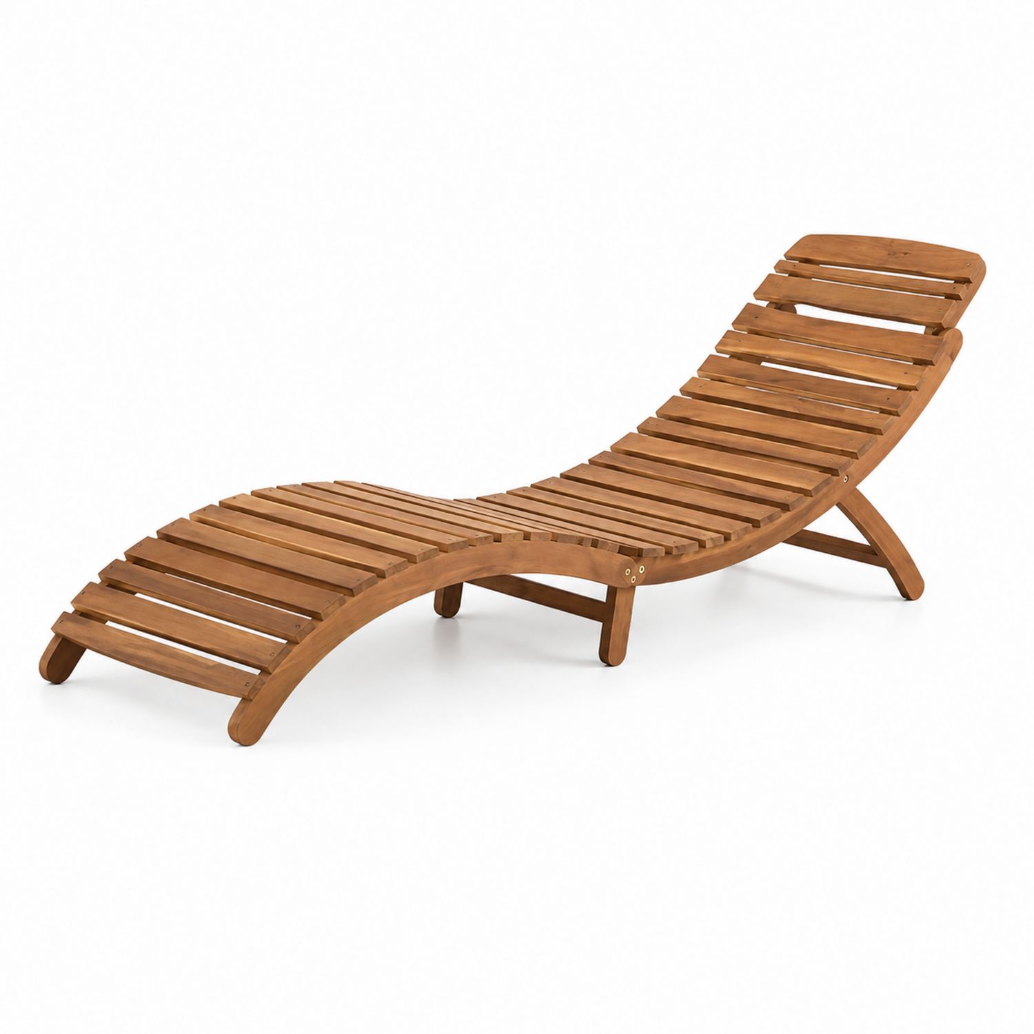 Tumbona de Madera Exterior Marrón-Mavtrivarion