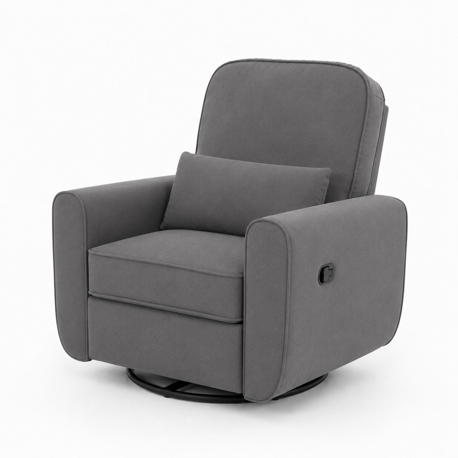 Sillón Reclinable Giratorio de Tela Gris-Mavtrivarion