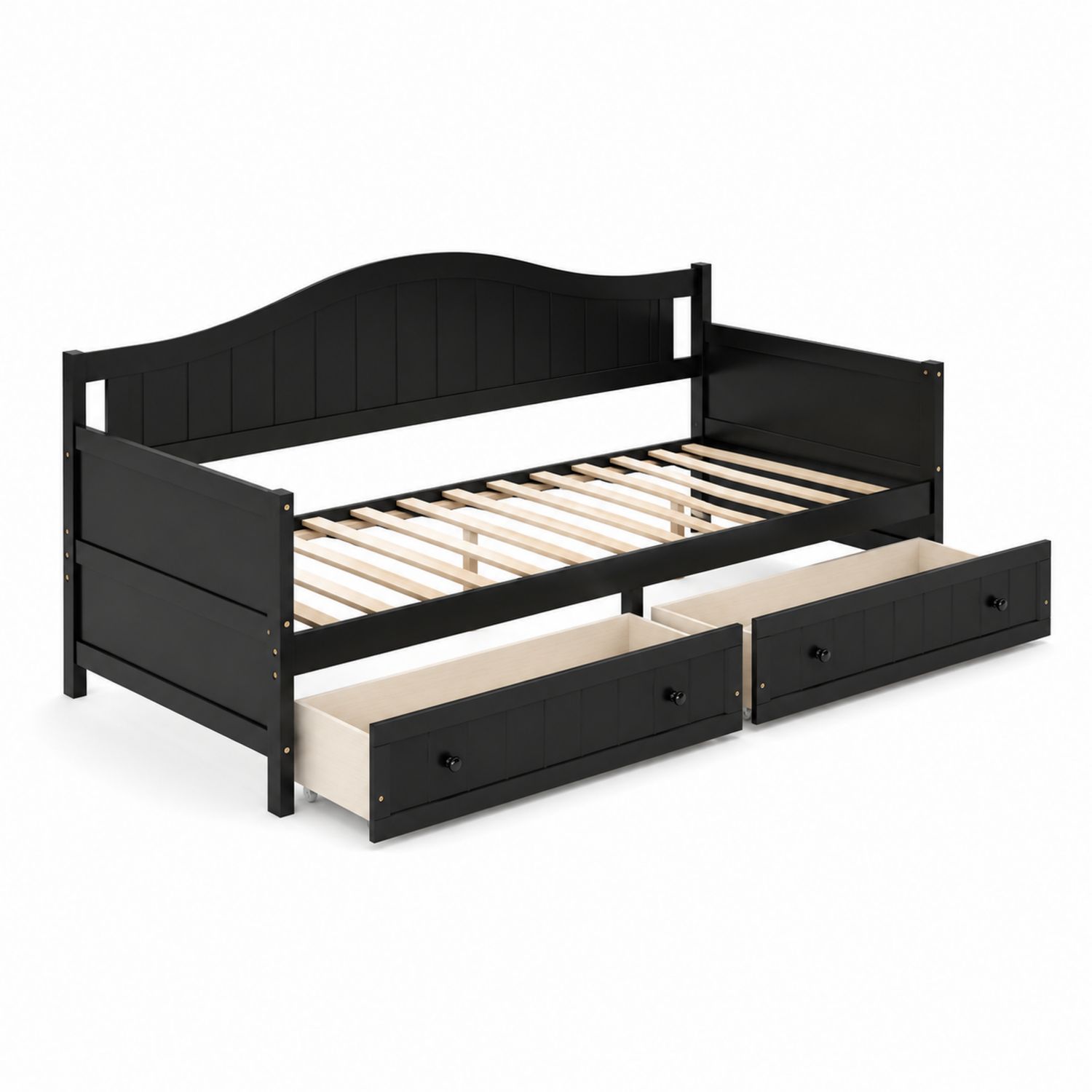 Cama nido individual de madera con cajones 200x90 cm-Mavtrivarion